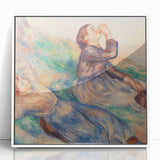 Art deco poster featuring a stylized stork in pastel shades, ideal for nursery wall art.