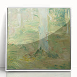 Art deco poster featuring a geometric pattern in pastel shades on canvas, ideal for nursery wall art.