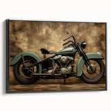 Black and white vintage poster art depicting a serene landscape, ideal for bedroom wall decor.