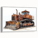 Extra large vintage poster art featuring colorful abstract design on black background, suitable for living room decor.