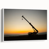 Vintage poster art of a colorful abstract design on a black background, printed on extra large canvas.