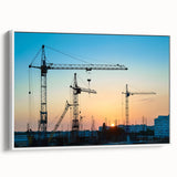 Vintage poster art depicting a colorful abstract design on a black background, printed on extra large canvas.