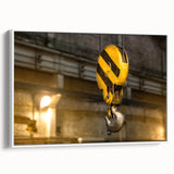 Vintage poster art of a vibrant, colorful cityscape on an extra-large canvas, suitable for living room decor.