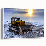 Extra large vintage poster art depicting a colorful abstract design on black background, suitable for living room decor.