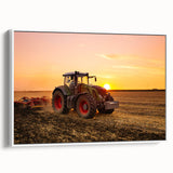 Vintage poster art featuring a black background with colorful abstract shapes.