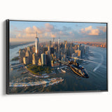 Black and white vintage poster art of a serene landscape, printed on canvas, ideal for bedroom decor.