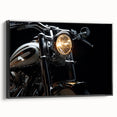 Black and white vintage poster art depicting a serene landscape, ideal for bedroom wall decor.
