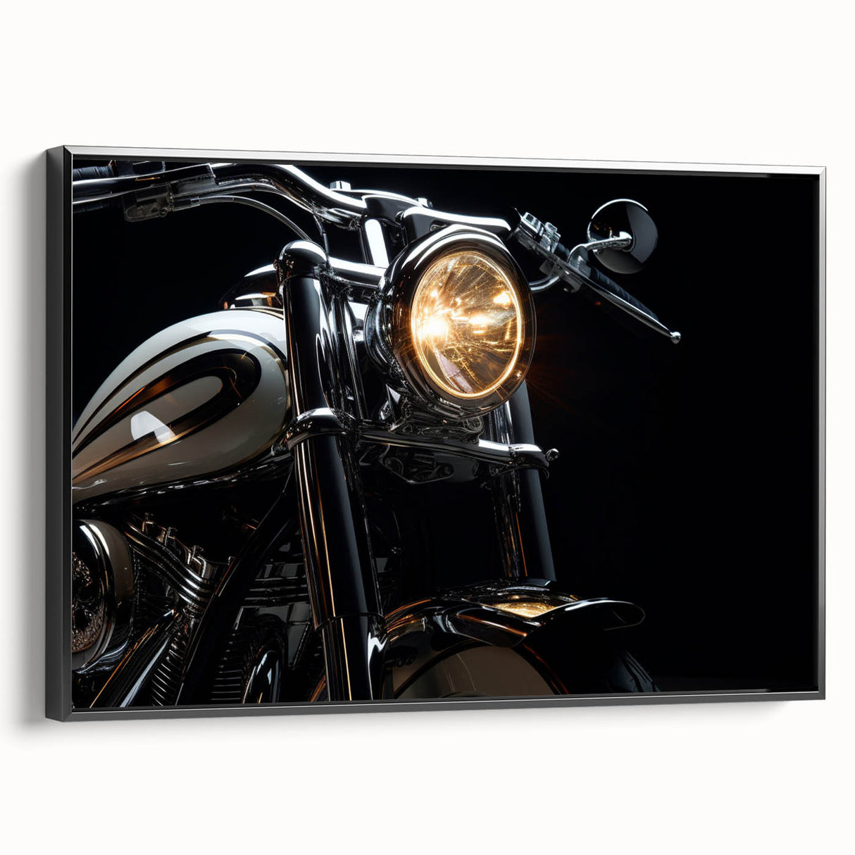 Black and white vintage poster art depicting a serene landscape, ideal for bedroom wall decor.