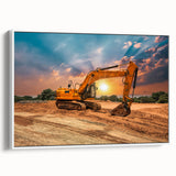 Vintage poster art featuring a colorful abstract design on a black background.