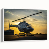 Vintage poster art featuring a large-scale black and colorful abstract design on canvas, suitable for living room decor.