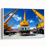 Vintage poster art of a colorful abstract design on a large black canvas, ideal for living room decor.