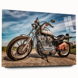 Large abstract wall art featuring swirling blue and gray tones on canvas, ideal for modern bedroom or dining room decor.