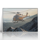 Art deco poster featuring a streamlined train in muted silver and blue tones on canvas, ideal for modern nursery wall art.