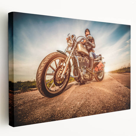 Large acrylic print of a vintage car in muted sepia tones, suitable for kitchen wall decor.