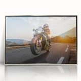 Mid-century modernist art poster featuring stylized geometric shapes in muted pastel colors, ideal for nursery wall art.