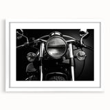 Abstract art print featuring swirling blue and gray tones on canvas, ideal for modern dining room decor.