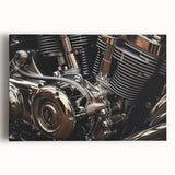 Black and white photograph of a vintage car, printed on large canvas, suitable for kitchen wall art.