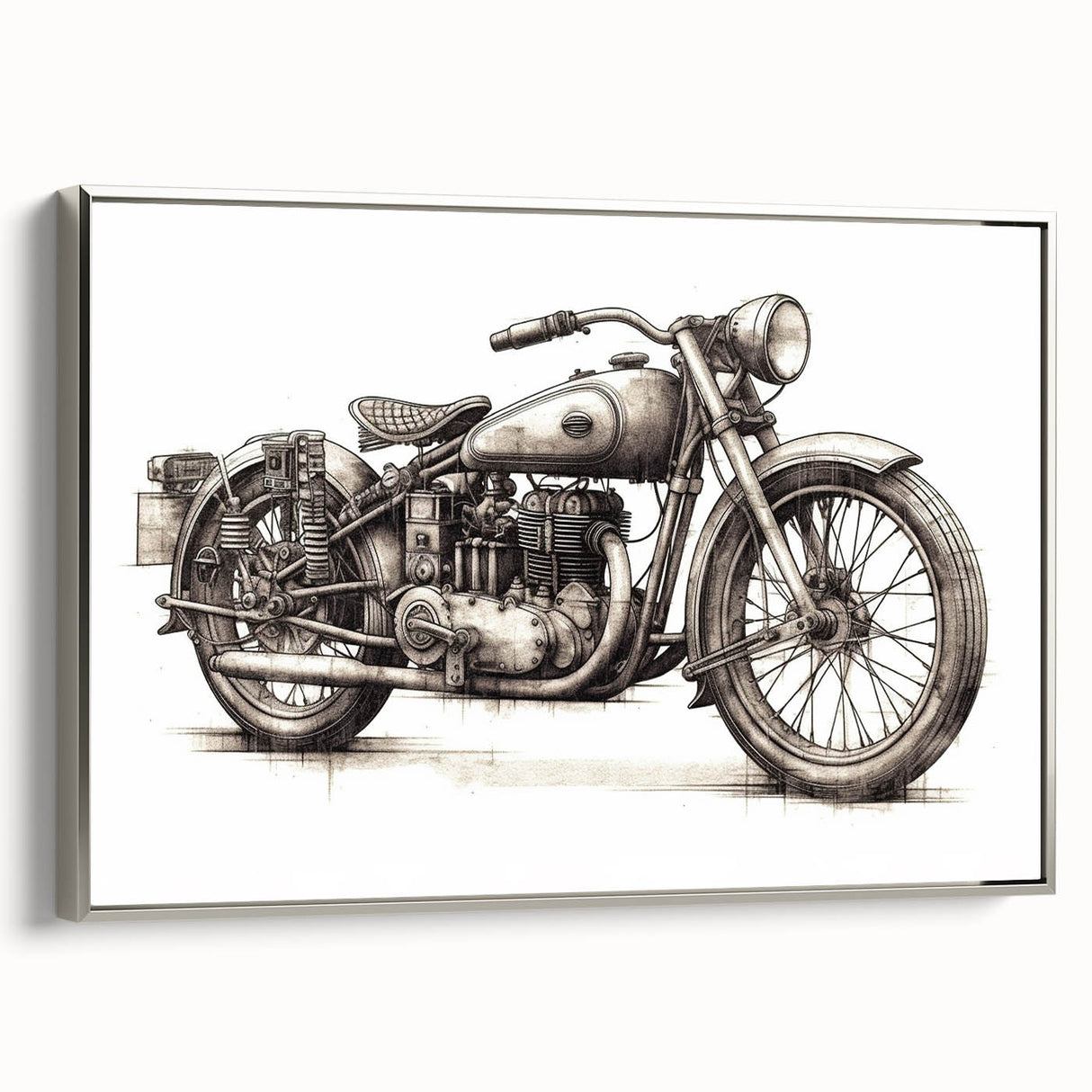 Landscape art painting on canvas featuring a vintage car in colorful hues, ideal for a modern living room.