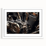 Abstract art print featuring swirling blue and white patterns on canvas, suitable for modern dining room decor.