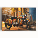 Black and white acrylic print of a vintage car, ideal for kitchen wall art.