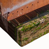 Black and white landscape art painting on canvas, depicting a serene mountainous scene, suitable for bedroom wall art.