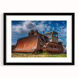 Colorful abstract art print on canvas featuring vibrant, textured strokes, ideal for living room decor.