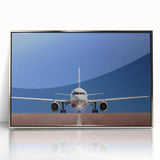 Mid-century modernist art print of a whimsical cityscape in pastel shades, ideal for nursery wall art.