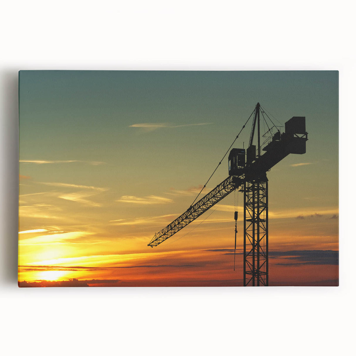 Large black and white acrylic print of assorted kitchen utensils, ideal for kitchen wall art.