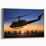 Vintage poster art of a classic car in vibrant colors on a black background, printed on extra large canvas.