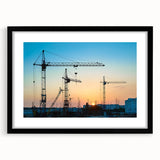 Extra large abstract art print with vibrant, textured strokes of multicolored paint on canvas, suited for living room decor.