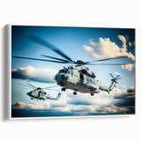 Vintage poster art of a colorful, abstract cityscape on a large black canvas, suitable for living room decor.