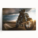 Large black and white photo of a vintage car on canvas, suitable as kitchen wall art or for a bedroom.