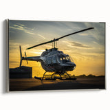 Landscape art painting on canvas featuring a vintage poster style with a colorful and black palette, ideal for office decor.