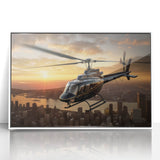 Art deco poster featuring a streamlined vintage car in pastel blue and cream tones on acrylic print.