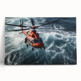 Large black and white acrylic print of assorted kitchen utensils, ideal for kitchen wall art.