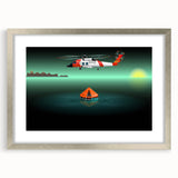 Textured abstract art print with swirling blue and gray tones on canvas, suitable for enhancing a modern bedroom ambiance.