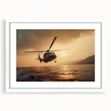 Abstract art print featuring swirling blue and gray tones on canvas, suitable for dining room or bedroom decor.