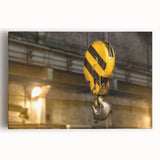 Black and white abstract print on large canvas, featuring dynamic brush strokes, ideal for kitchen wall art.