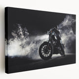 Large canvas print of a vintage car in muted pastel hues, ideal for kitchen wall art.