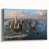 Landscape art painting of a vintage car in vibrant colors on a black background, ideal for a modern living room.