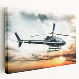 Large art print of a vintage car in muted gray and blue tones on canvas, ideal for kitchen wall art.