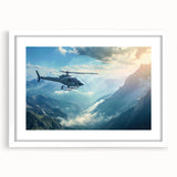 Abstract art print featuring swirling blue and white patterns on a canvas, ideal for modern bedroom or dining room decor.