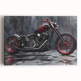 Large black and white photo of a vintage car on a canvas print, ideal for kitchen wall art.