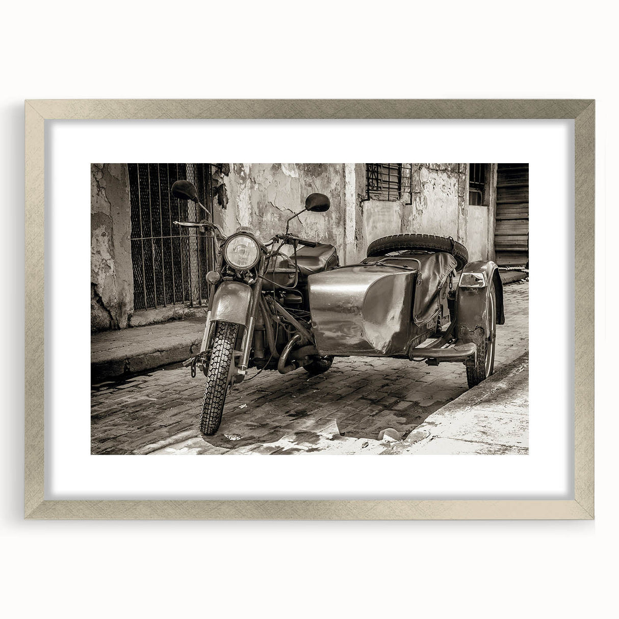Textured abstract art print in muted earth tones on canvas, suitable for bedroom decor.