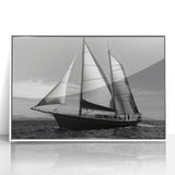 Mid-century modernist art print depicting colorful geometric shapes on canvas, ideal for nursery wall decor.