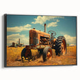 Black and white vintage poster art depicting a serene landscape, ideal for bedroom wall decor.