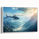 Vintage poster art of a classic car in vibrant colors on a black background, ideal for living room decor.