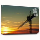 Large abstract wall art in muted gray and blue tones on canvas, suitable for bedroom or dining room decor.