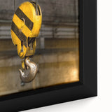 Extra large black wall art featuring a textured, colorful abstract design on canvas, ideal for living room decor.