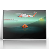 Art deco poster featuring geometric patterns in pastel shades on canvas, ideal for nursery wall art.